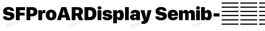 SFProARDisplay Semib字体转换